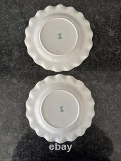 Royal Crown Derby, Royal Antoinette Fluted, 20cm Salad Plates Unused