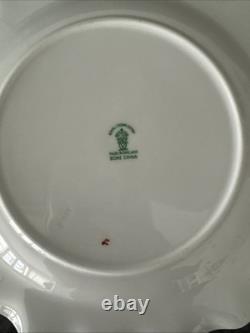 Royal Crown Derby, Royal Antoinette Fluted, 20cm Salad Plates Unused