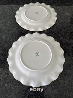 Royal Crown Derby, Royal Antoinette Fluted, 20cm Salad Plates Unused