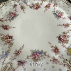 Royal Crown Derby, Royal Antoinette Fluted, 20cm Salad Plates Unused