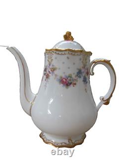 Royal Crown Derby Royal Antoinette Large Coffee Pot