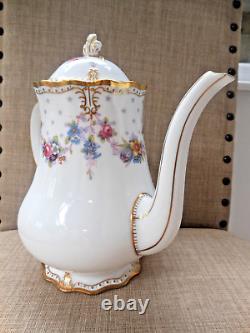 Royal Crown Derby Royal Antoinette Large Coffee Pot