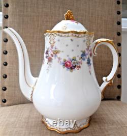 Royal Crown Derby Royal Antoinette Large Coffee Pot