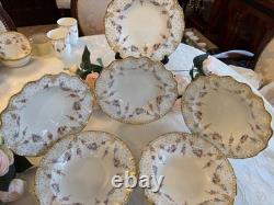 Royal Crown Derby Royal Antoinette soup dishes x 6