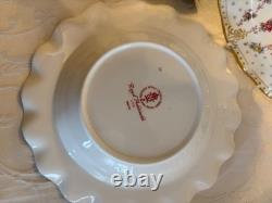 Royal Crown Derby Royal Antoinette soup dishes x 6