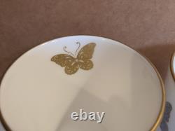 Royal Crown Derby Royal Butterfly A 1367 Bone China Mugs x 2 2nd Quality Used GC