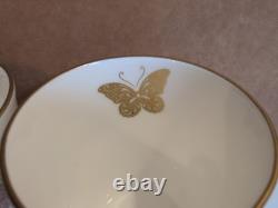 Royal Crown Derby Royal Butterfly A 1367 Bone China Mugs x 2 2nd Quality Used GC