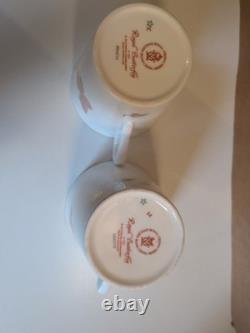 Royal Crown Derby Royal Butterfly A 1367 Bone China Mugs x 2 2nd Quality Used GC