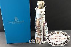 Royal Crown Derby Royal Cats' Russian' Boxed First Quality Excellent