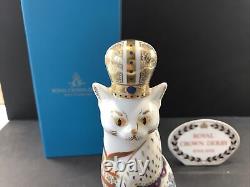 Royal Crown Derby Royal Cats' Russian' Boxed First Quality Excellent