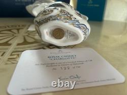 Royal Crown Derby Royal Cygnet Paperweights Charlotte & Louis LE 122/750