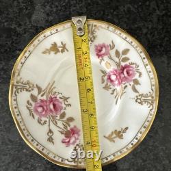 Royal Crown Derby, Royal Pinxton Roses 2 Coffee Cups & Saucers Unused