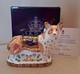 Royal Crown Derby Royal Windsor Corgi. Ltd Ed. Cert. Gold Stop. Box