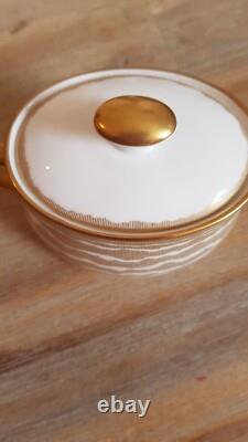 Royal Crown Derby Ruche Gold Sugar Pot New