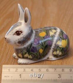 Royal Crown Derby SPRINGTIME BUNNY RABBIT Paperweight 1st Quality Boxed