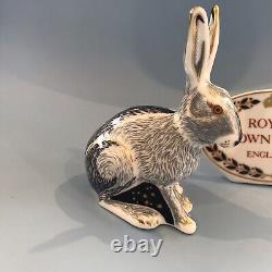 Royal Crown Derby STARLIGHT HARE Collectors Guild. Gold Stopper