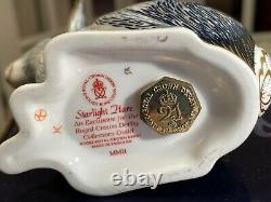 Royal Crown Derby'STARLIGHT HARE' Paperweight. GUILD EXCLUSIVE 21st Ann. BNIB