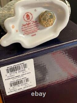 Royal Crown Derby'STARLIGHT HARE' Paperweight. GUILD EXCLUSIVE 21st Ann. BNIB