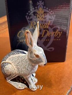 Royal Crown Derby'STARLIGHT HARE' Paperweight. GUILD EXCLUSIVE 21st Ann. BNIB