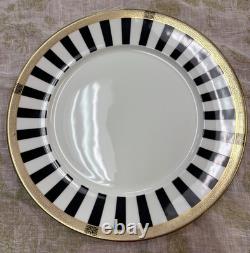 Royal Crown Derby Satori Black Dinner Plate New! 10.5D