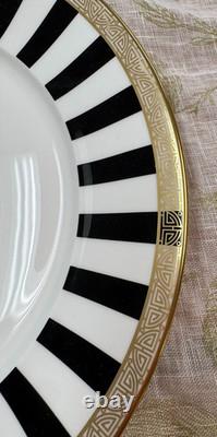 Royal Crown Derby Satori Black Dinner Plate New! 10.5D