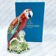 Royal Crown Derby'scarlet Macaw' Parrot Paperweight (boxed) Gold Stopper