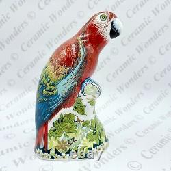 Royal Crown Derby'Scarlet Macaw' Parrot Paperweight (Boxed) Gold Stopper