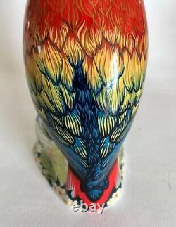 Royal Crown Derby Scarlet Macaw Parrot Paperweight Boxed Gold Stopper