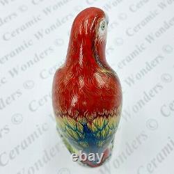 Royal Crown Derby Scarlet Macaw Parrot Paperweight Boxed Gold Stopper