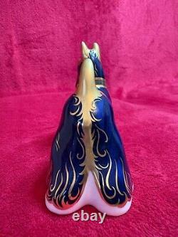 Royal Crown Derby Scottish Terrier 1st Quality & gold stopper BNIB