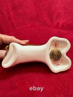 Royal Crown Derby Scottish Terrier 1st Quality & gold stopper BNIB