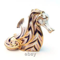 Royal Crown Derby Seahorse Paperweight