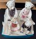 Royal Crown Derby Set Of 4 Cambridge Family Royal Bears Limited Edition