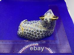 Royal Crown Derby Sheep. Gold Stopper. 1991. Retired 1995