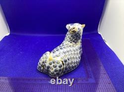 Royal Crown Derby Sheep. Gold Stopper. 1991. Retired 1995