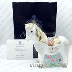 Royal Crown Derby'Shetland Pony & Shetland Pony Foal' Horse Paperweight Set