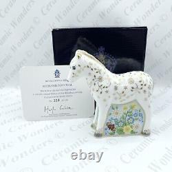 Royal Crown Derby'Shetland Pony & Shetland Pony Foal' Horse Paperweight Set