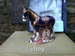 Royal Crown Derby Shirehorse Paperweight Limited Edition of 1500 box/cert