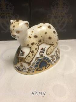 Royal Crown Derby Sinclairs Leopard Cub And Lion Cub. Matched Pair. Reduced