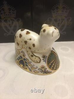 Royal Crown Derby Sinclairs Leopard Cub And Lion Cub. Matched Pair. Reduced