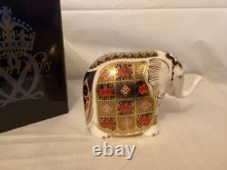 Royal Crown Derby Small Elephant Paperweight