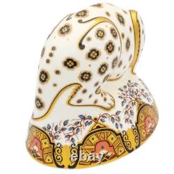 Royal Crown Derby Snow Leopard Paperweight 1st Quality Ex-Display each