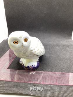 Royal Crown Derby Snowy Owl Gold Stopper 1st Quality