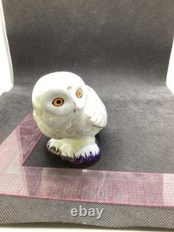 Royal Crown Derby Snowy Owl Gold Stopper 1st Quality