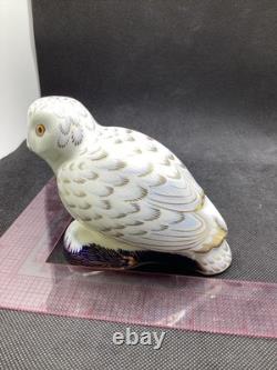 Royal Crown Derby Snowy Owl Gold Stopper 1st Quality