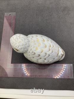 Royal Crown Derby Snowy Owl Gold Stopper 1st Quality