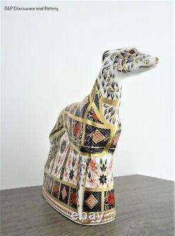 Royal Crown Derby Solid Band Gold Lurcher RRP £360