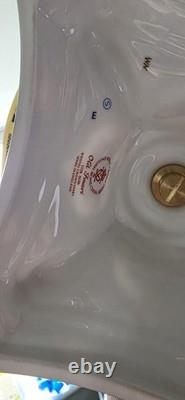 Royal Crown Derby Solid Gold Band Dolphin Bowl