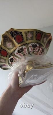 Royal Crown Derby Solid Gold Band Dolphin Bowl