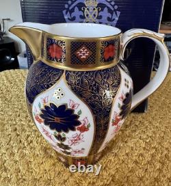 Royal Crown Derby Solid Gold Band Jug